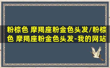 粉棕色 摩羯座粉金色头发/粉棕色 摩羯座粉金色头发-我的网站